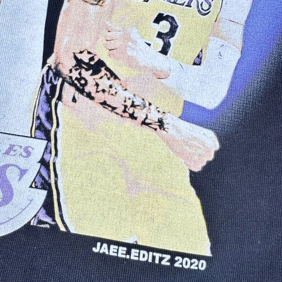 Jaae Editz Los Angeles Lakers NBA Champions 2020 T-Shirt Oversized Medium LeBron - Picture 4 of 5